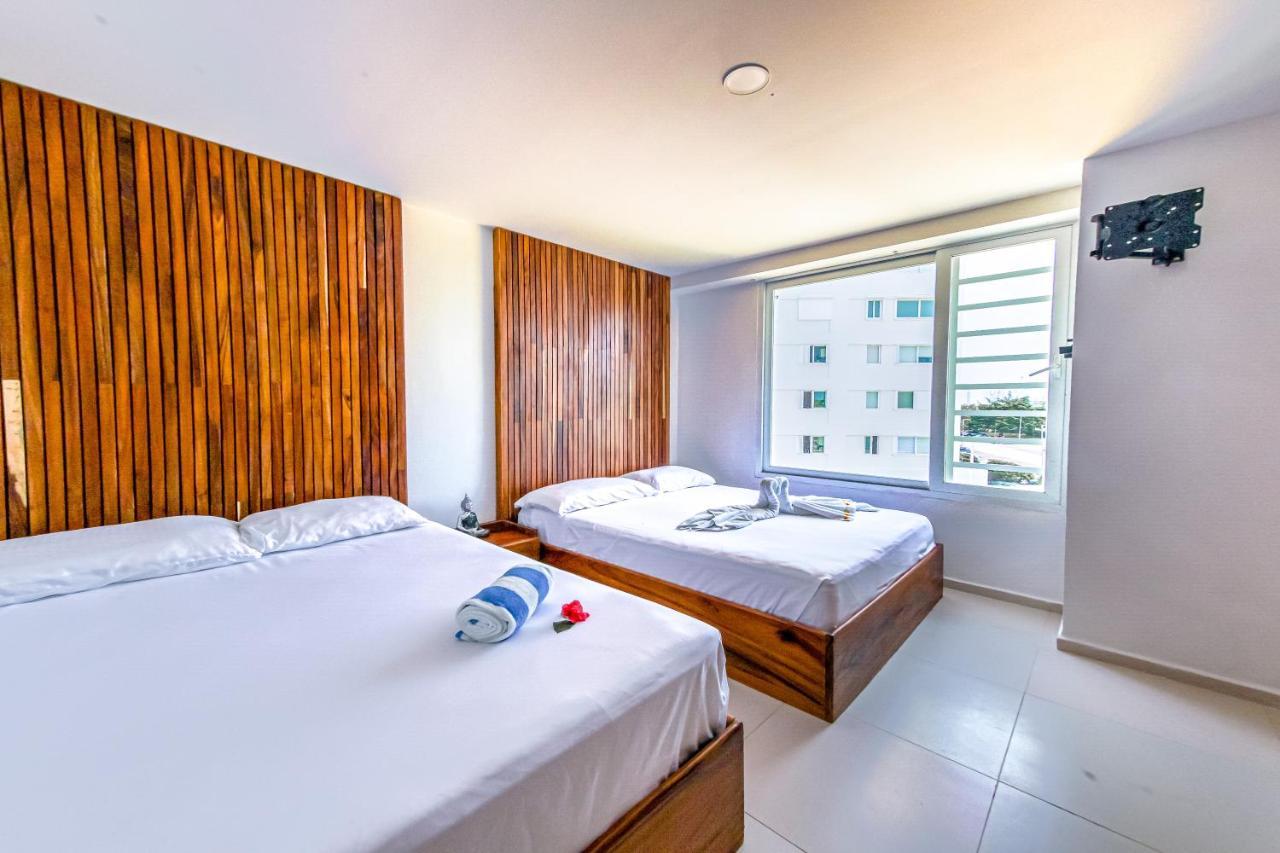 Beachfront Luxury Apartments Cancún Extérieur photo